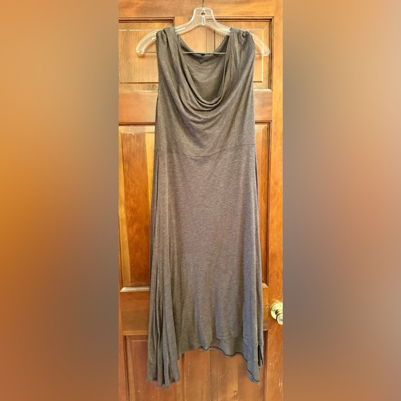 Eileen Fisher Cap Sleeve Scoop Neck Brown Dress Size Small - Picture 2 of 6